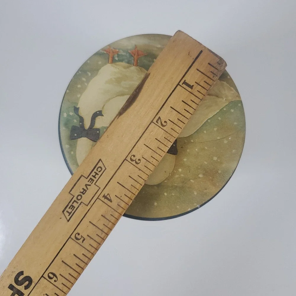 Snow Geese Goose Duck Canister Tin Vintage 80s 90s  Metal Container 6